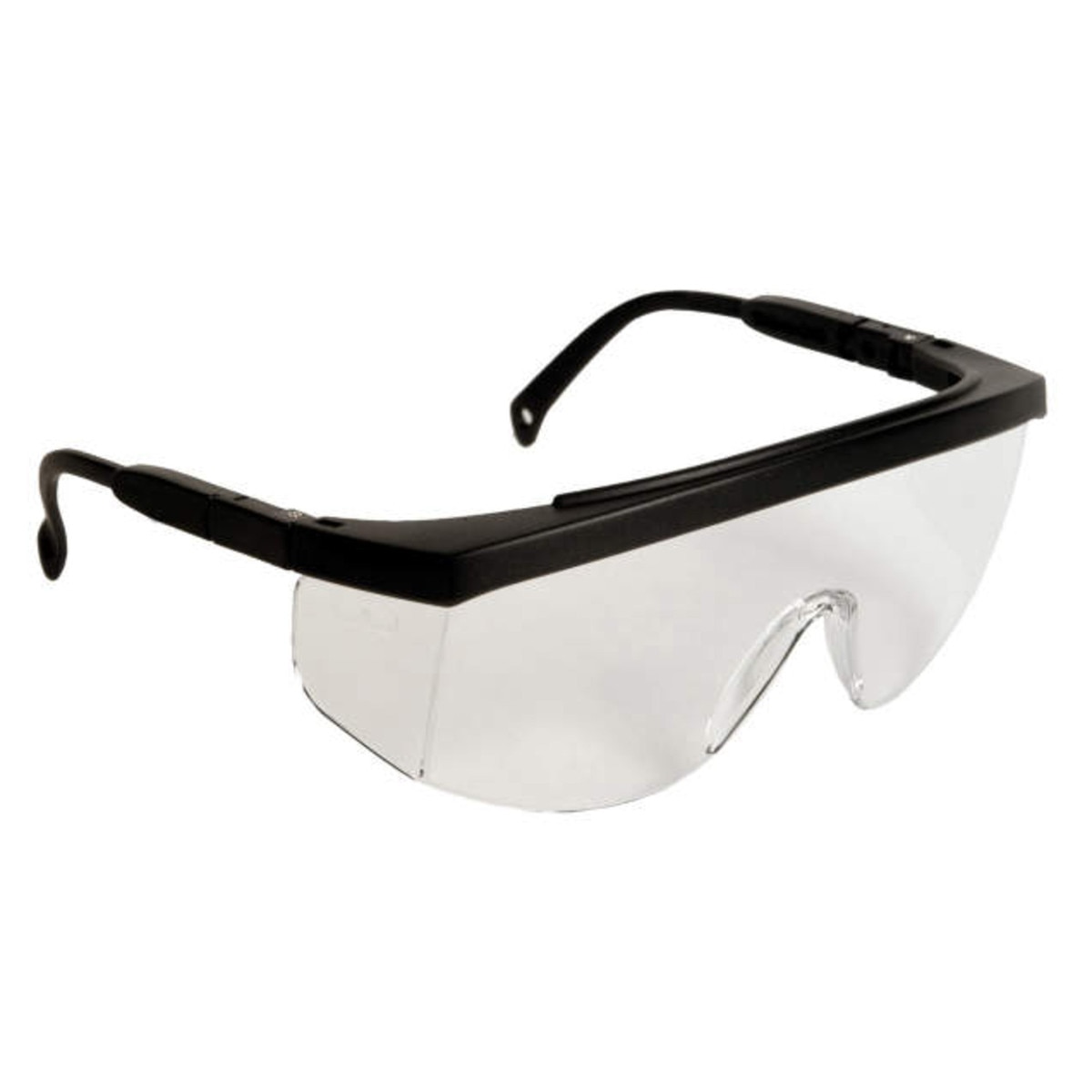 Black Frame Safety Glasses with clear lens